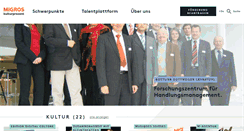 Desktop Screenshot of migros-kulturprozent.ch